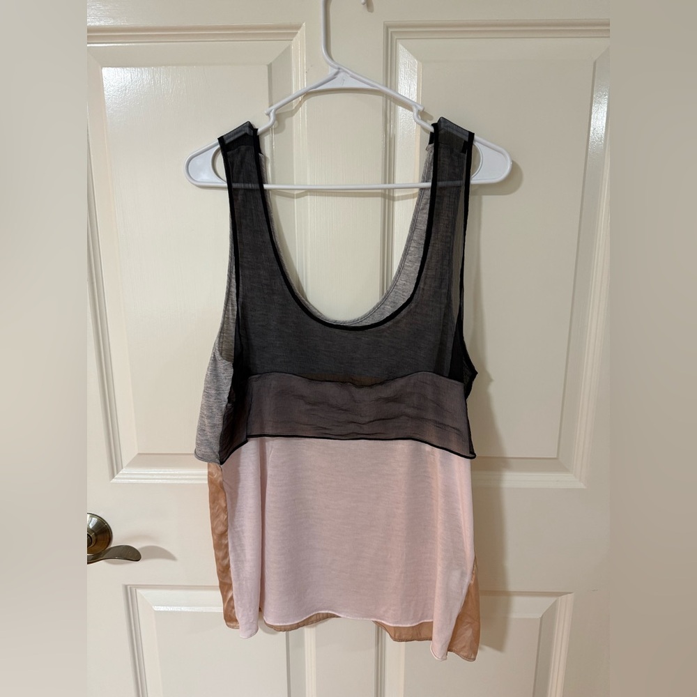 Laugh Cry Repeat pink, black, gray, tan Women’s Tank Top, Size Medium